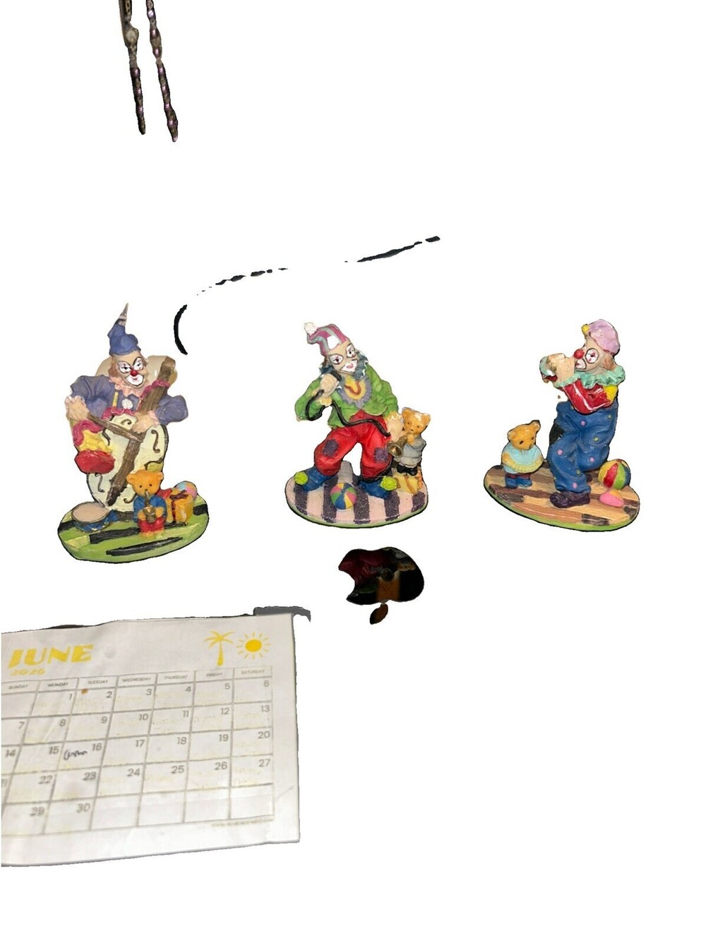 Three Clowns I’m Gonna Bugle One With A Teddy Bear And A Heart And One With Pres